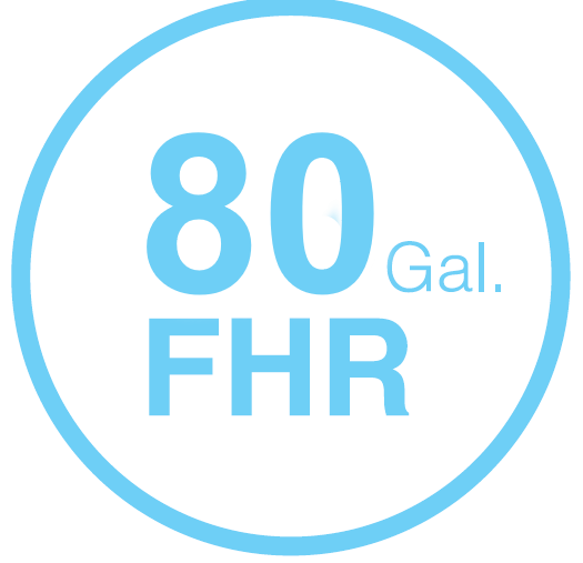 80 gallons FHR